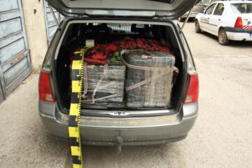 Țigările găsite de polițiști