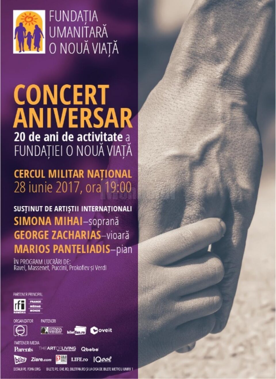 Fundația „O Nouă Viață”, concert aniversar la Cercul Militar Național București