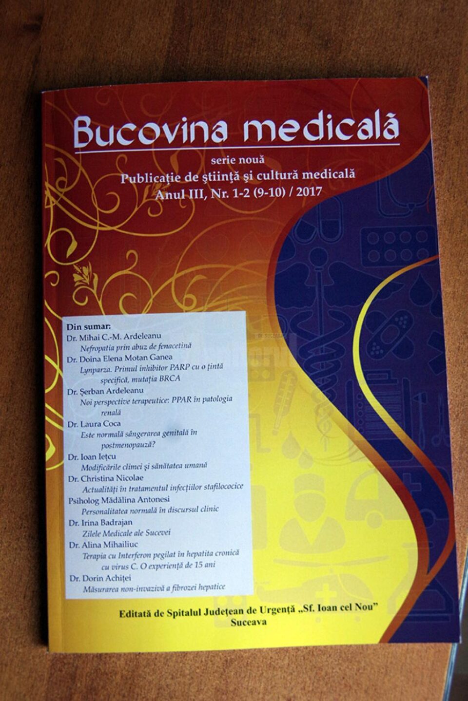 Primul număr din acest an al revistei "Bucovina medicală"