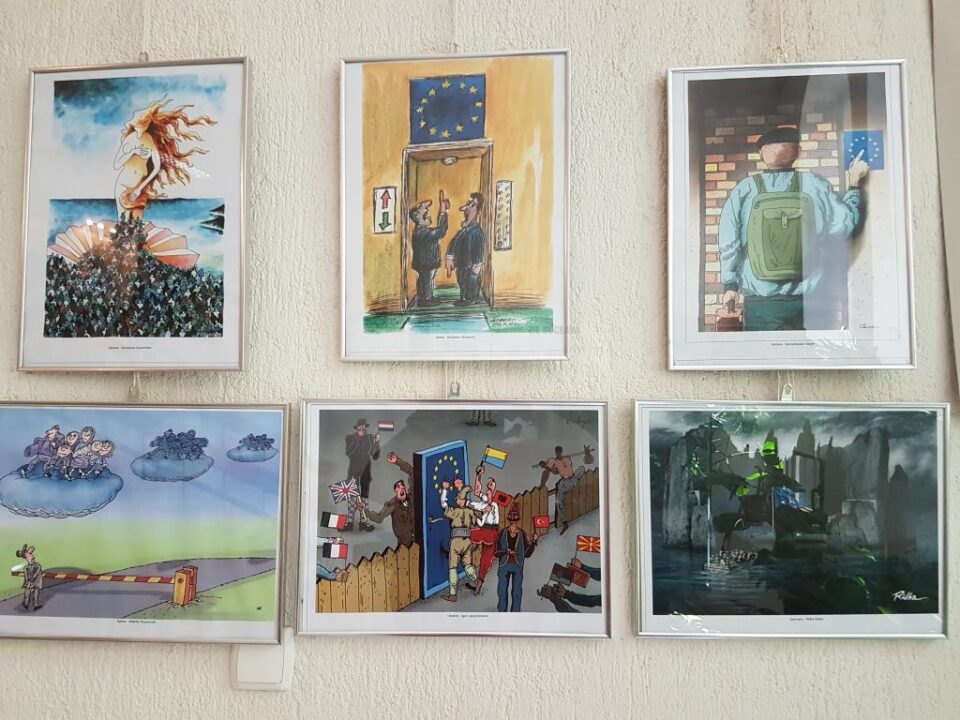 Vernisajul Expoziției Internaționale de Grafică Satirică Bucovina – România 3