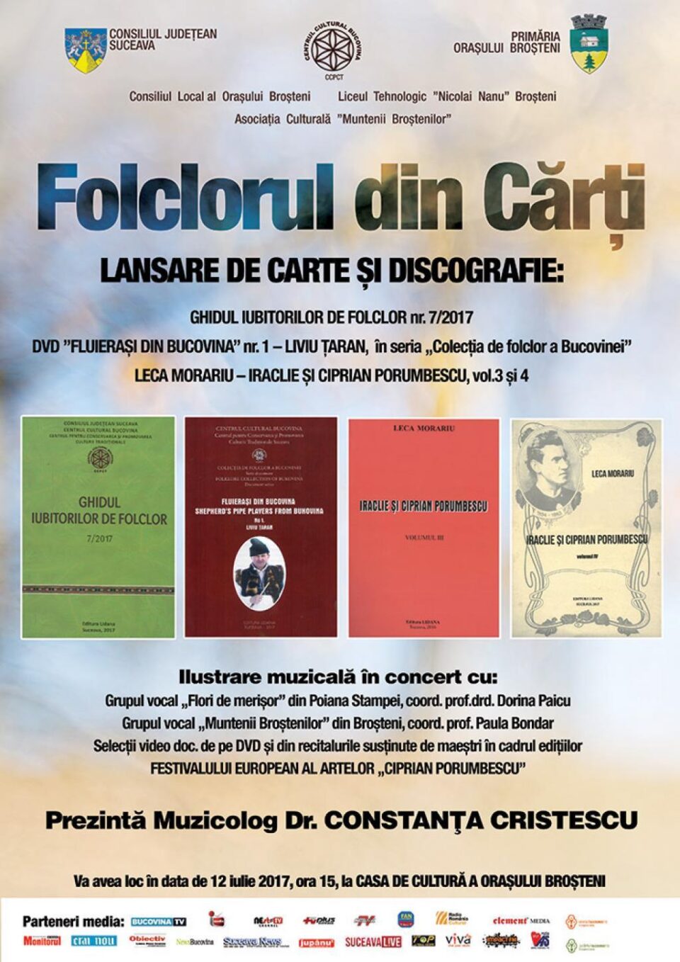 Lansare de carte și discografie, la Broșteni