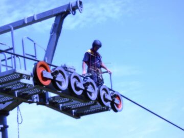 Exercițiu de salvare a unor persoane blocate în telescaun