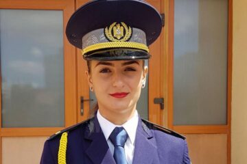 Anișoara Țugui, șefă de promoție a Școlii Agenților Poliției de Frontieră Oradea