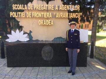 O tânără din Vicovu de Jos este șefă de promoție a Școlii Agenților Poliției de Frontieră Oradea