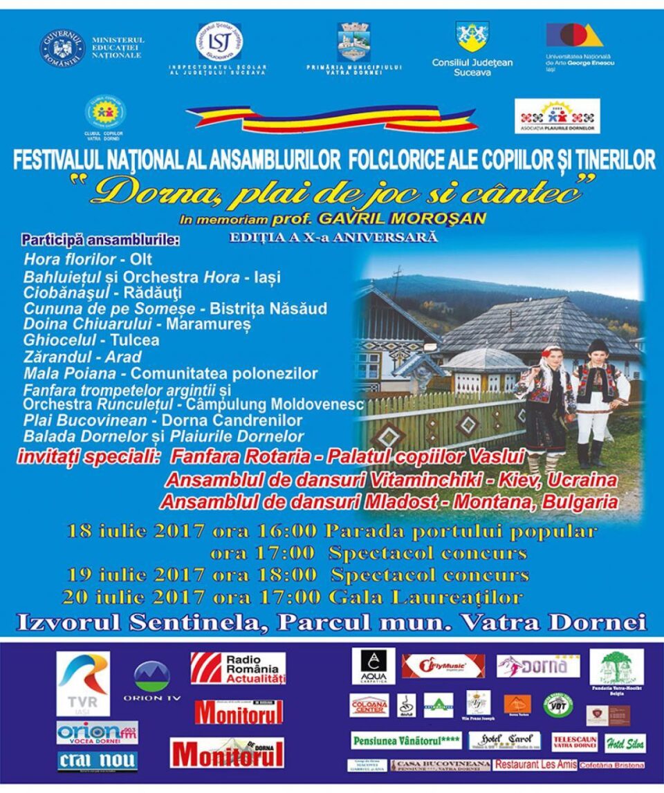 Festivalul Internațional pentru copii și tineret „Dorna, plai de joc și cântec”