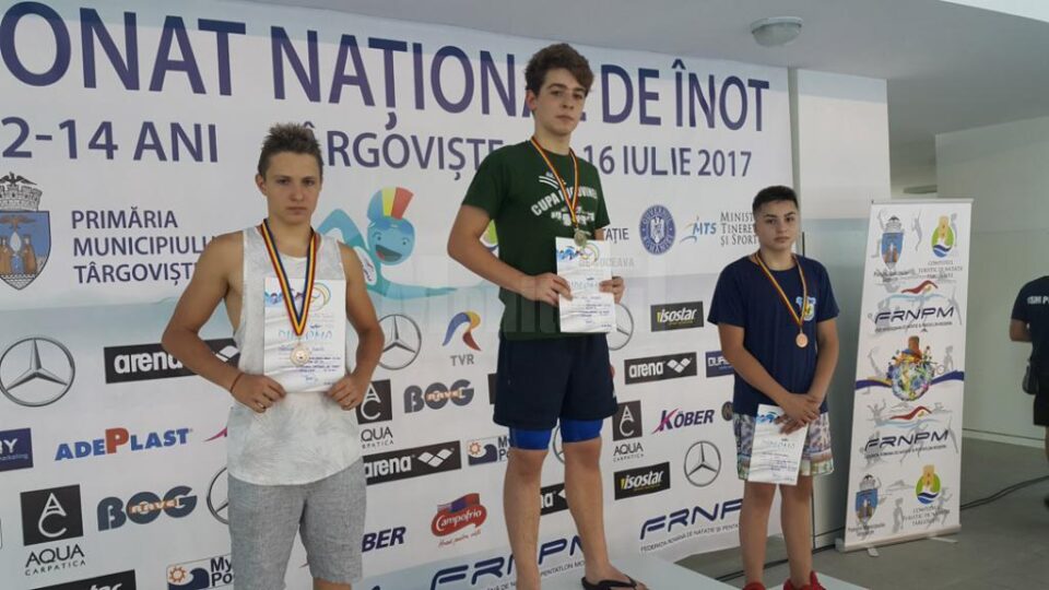 Înotătorii suceveni au încheiat sezonul în forță, la naționalele de cadeți