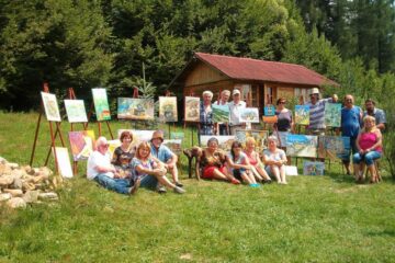 Tabără de pictură și sculptură în Poiana Dacilor