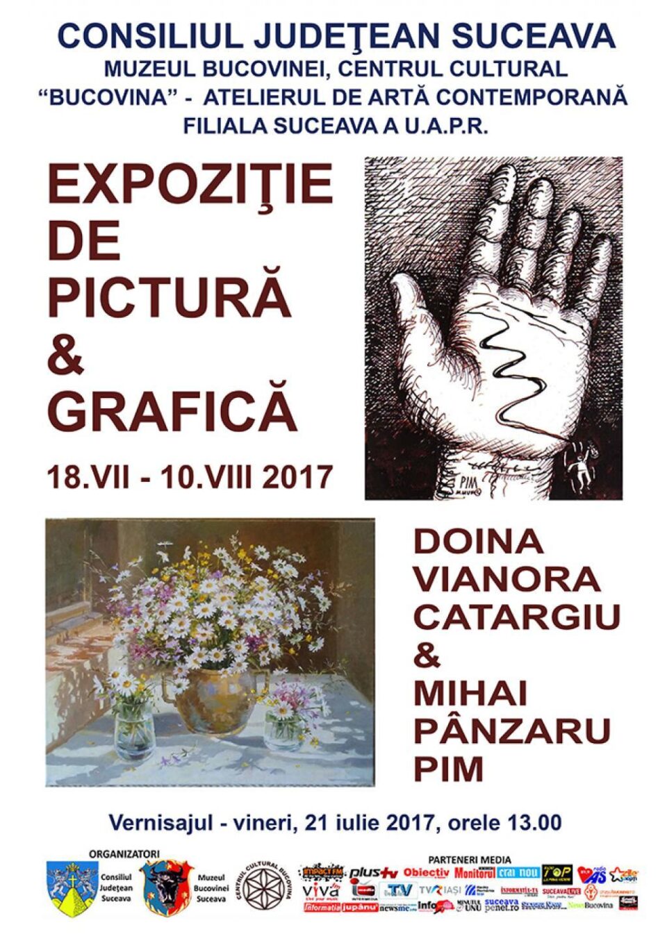 Expoziție de pictură și grafică, la Muzeul Bucovinei