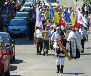 Procesiune religioasă de hramul Fălticeniului
