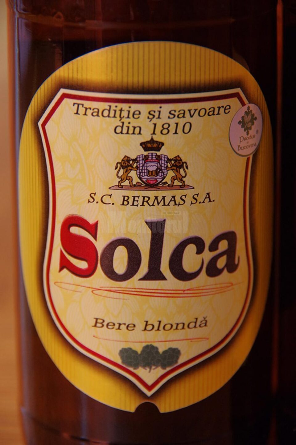 Berea Solca va fi o bere produsă după o rețetă tradițională și doar cu materii prime naturale, respectiv malț, hamei, drojdie și apă de Berchișești cu echilibru de minerale și săruri