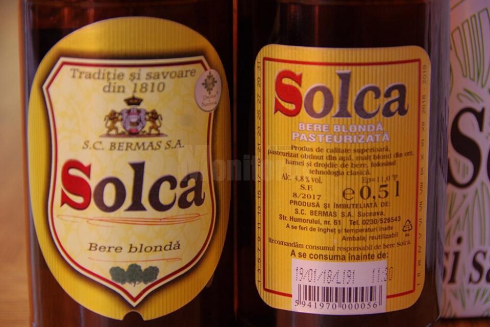 Berea Solca va fi o bere produsă după o rețetă tradițională și doar cu materii prime naturale, respectiv malț, hamei, drojdie și apă de Berchișești cu echilibru de minerale și săruri