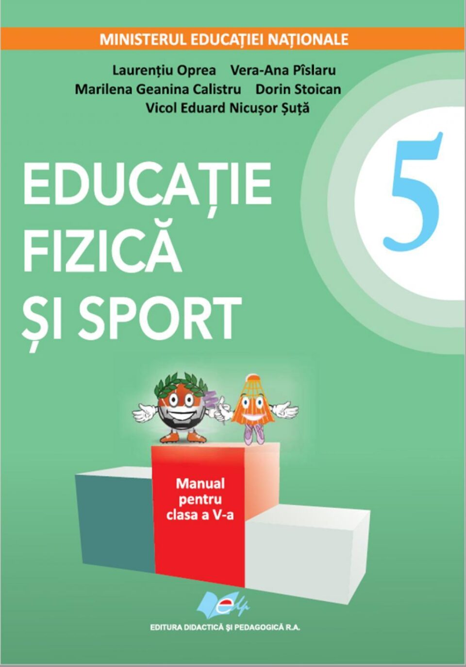 Coperta unuia dintre manualele aprobate