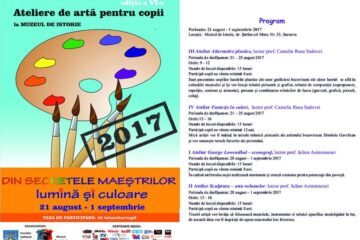 Au mai rămas două săptămâni pentru înscrieri la atelierele de artă pentru copii organizate la Muzeul de Istorie