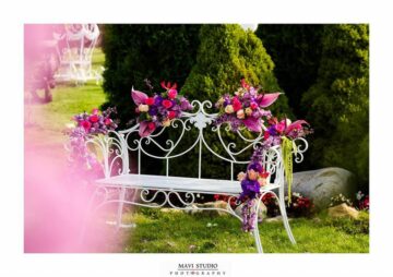 Nuntă de poveste într-un decor spectaculos și extravagant, realizat de cei mai buni designeri florali din Suceava FOTO: MAVI Studio