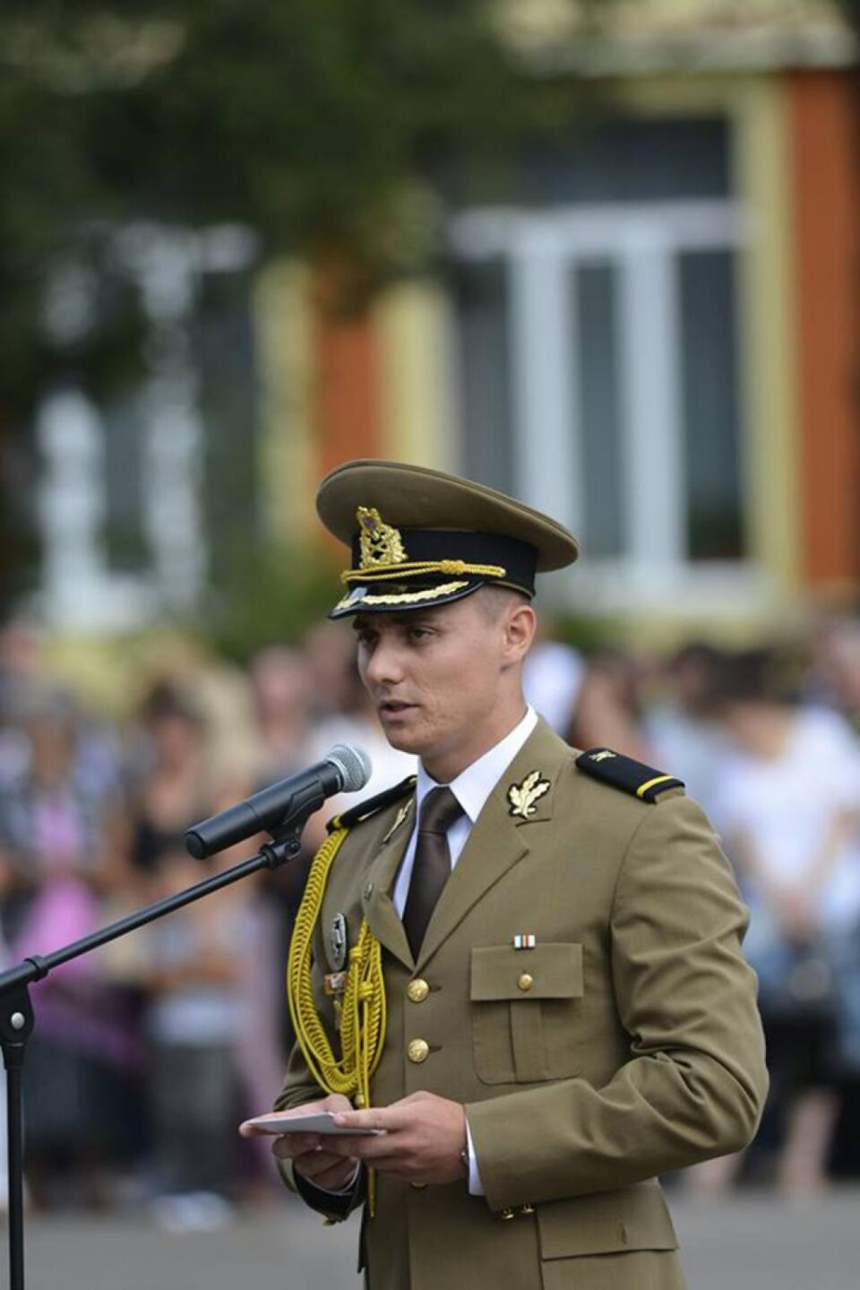 Alexandru Daniel Luță, șeful promoției „Mărăști, Mărășești, Oituz - 100” de la Academia Forțelor Terestre Sibiu