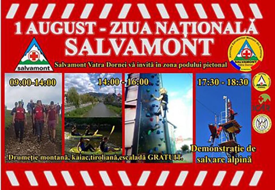 Ziua Națională a Salvamontului, 1 august, marcată la Vatra Dornei