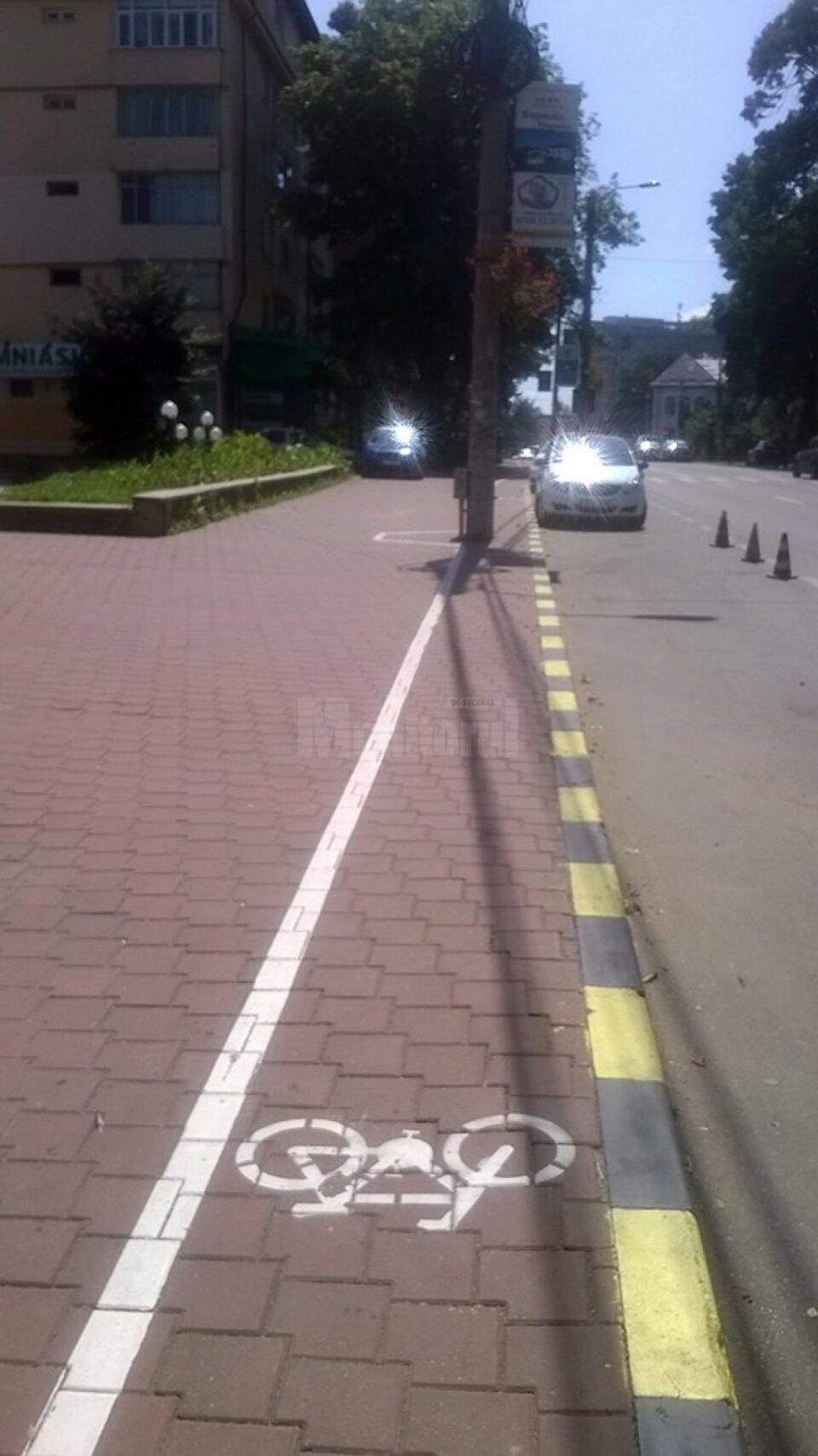 Pistele de biciclete trasate în 2012 se opreau adeseori în stâlpii de pe marginea drumului