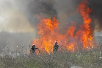 S-a ales cu un dosar penal, după ce a dat foc paielor de pe terenul său