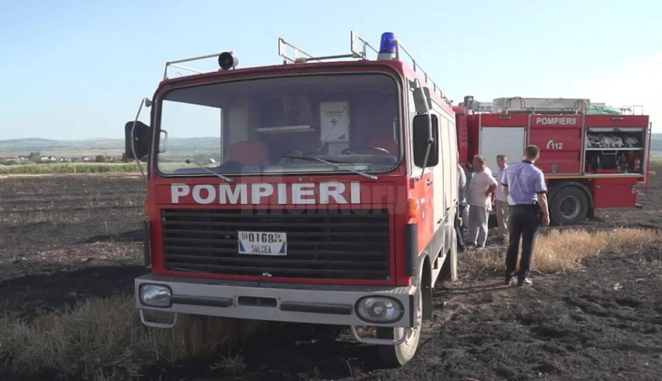 Un tânăr de 16 ani, principalul suspect în incendierea a 12 hectare de miriște la Mereni
