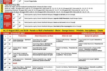 Programul Festivalului Medieval