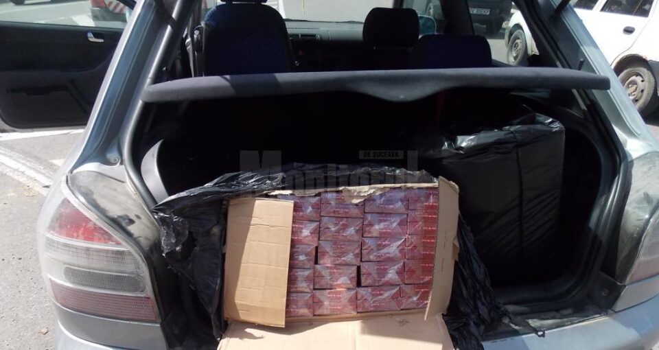 Țigările de contrabandă erau transportate de un bărbat din Câmpulung Moldovenesc