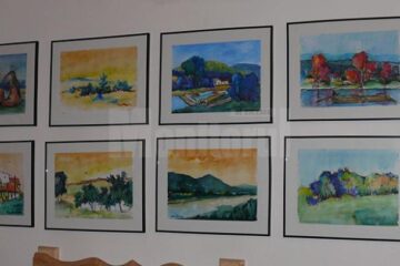 Expoziția de acuarelă „Bistrița aurie” a artistul plastic humorean Radu Bercea