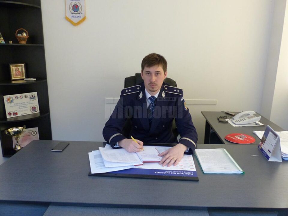 Inspectorul principal Gabriel Apopei, șeful Serviciului Poliției Rutiere Suceava
