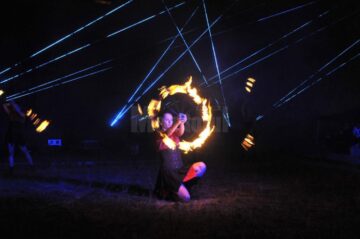 Spectacolele cu foc și lasere din Cetatea Sucevei, perla Festivalului Medieval „Ștefan cel Mare”