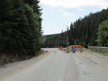 Drumul se află în plin șantier