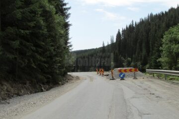 Drumul se află în plin șantier