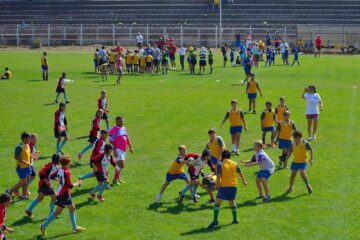 Sportul cu balonul oval are mulți adepți în rândul copiilor