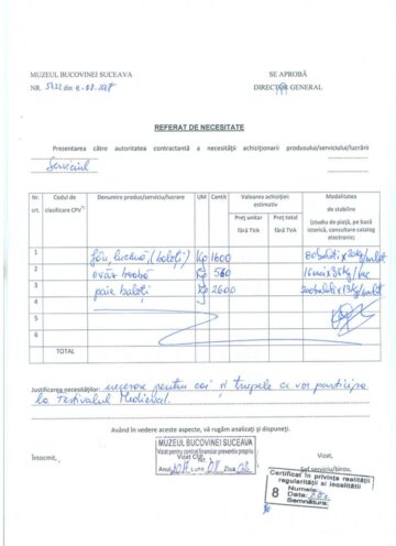 Paiele, lucerna și ovăzul pentru caii de la Festivalul Medieval, cumpărate, pe SEAP, de la Baia Mare