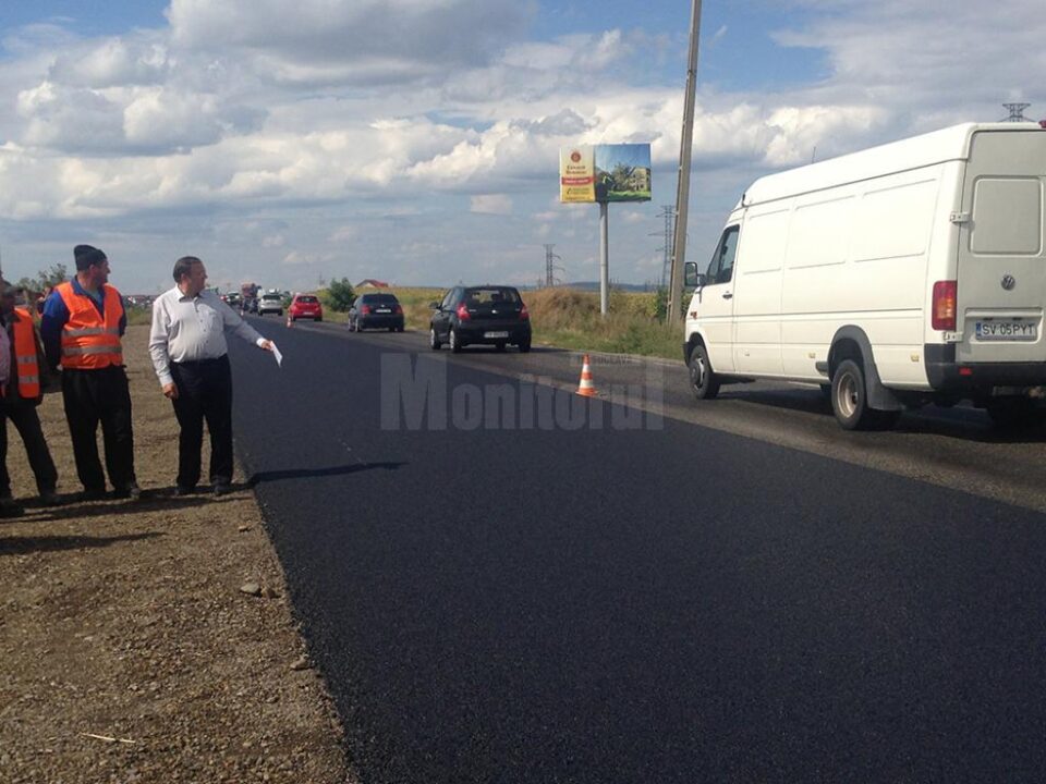Gheorghe Flutur a inspectat miercuri șantierul de pe E85