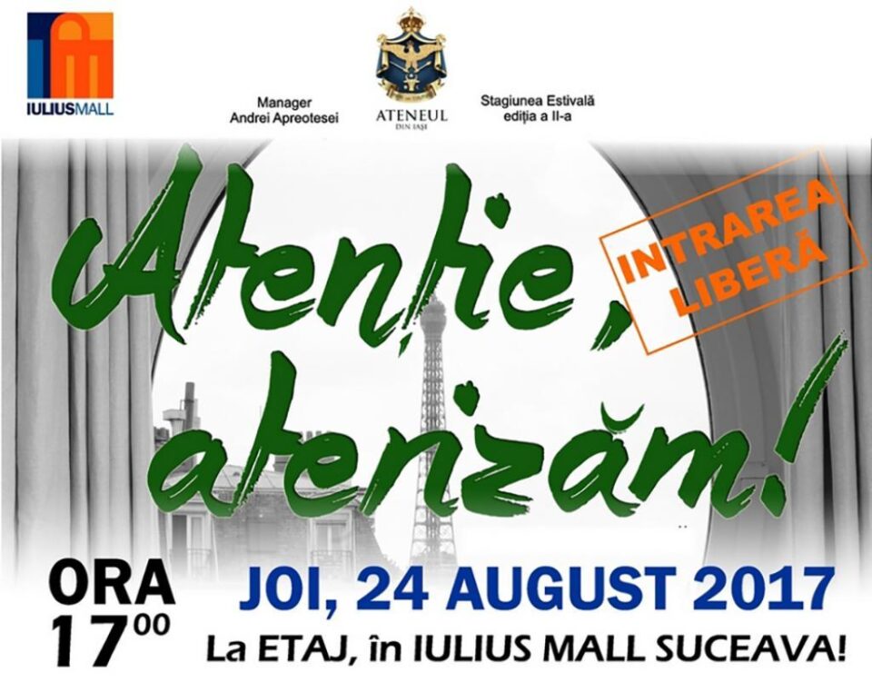 Ateneul din Iași aduce teatru la Iulius Mall