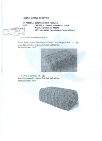 Paiele, lucerna și ovăzul pentru caii de la Festivalul Medieval, cumpărate, pe SEAP, de la Baia Mare