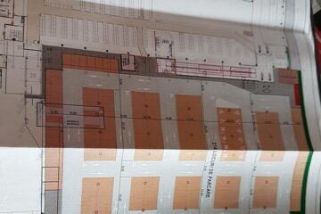 Planul primului nivel al parcării supraterane