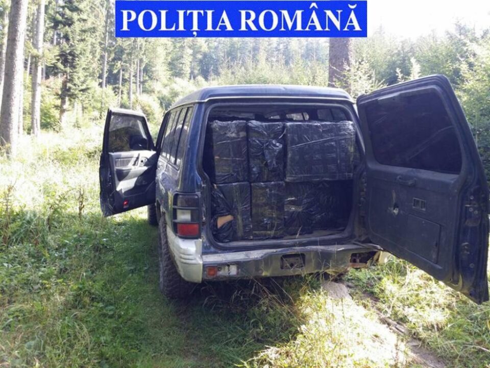 Mașina cu țigări de contrabandă de aproape 50.000 de euro