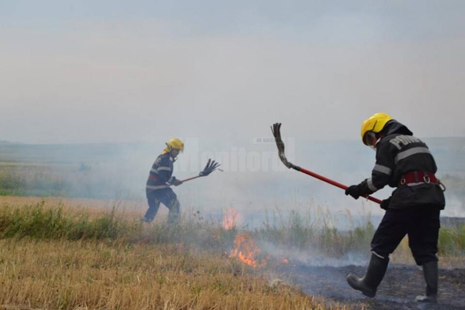 Se înmulțesc incendiile de vegetație uscată