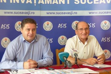Prof. Giani Leonte, președintele ASIS, și prof. Dumitru Irimia, vicepreședintele Alianței
