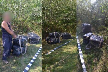 Contrabandistul ucrainean a fost reținut, iar țigările au fost confiscate