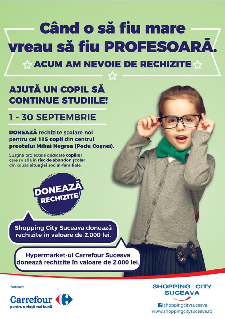 Când voi fi mare vreau să fiu DOCTOR, acum am nevoie de RECHIZITE!