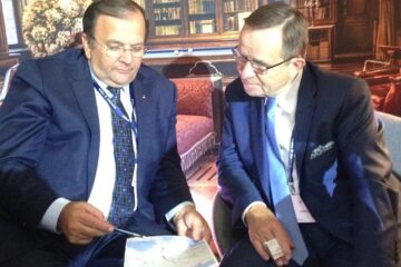 Președintele CJ Suceava, Gheorghe Flutur, și mareșalul voievodatului Podkarpackie (Subcarpatia), Władysław Ortyl
