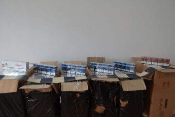 Cele 19.070 de pachete de țigări, a căror valoare se ridică la suma de 223.700 de lei, au fost confiscate