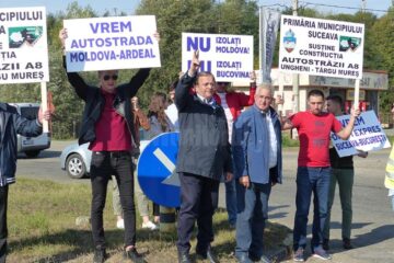 Flutur și Lungu au făcut apel la întreaga zonă a Moldovei să fie unită pentru construcția autostrăzii