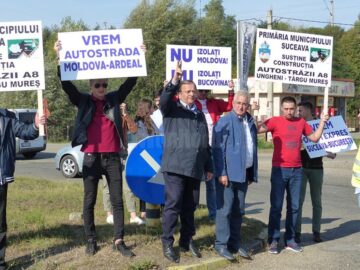 Flutur și Lungu au făcut apel la întreaga zonă a Moldovei să fie unită pentru construcția autostrăzii