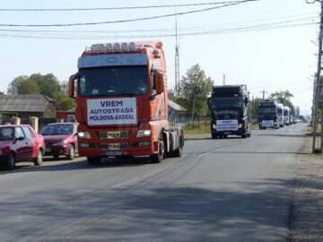 Sucevenii au îngroșat rândul protestatarilor care au solicitat construcția autostrăzii Ungheni - Iași - Târgu Mureș