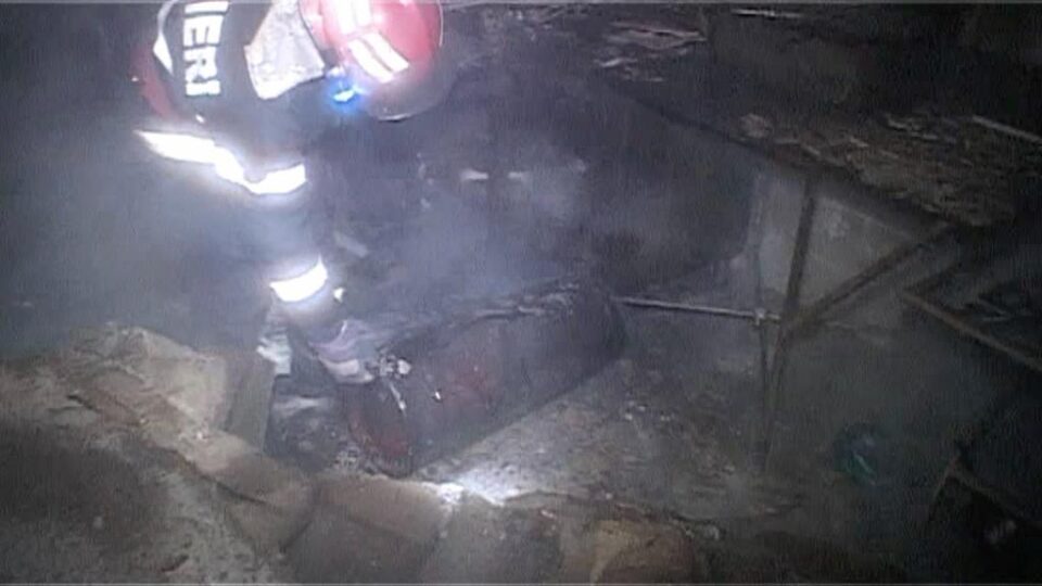 Butelia de la care s-ar fi declanșat explozia