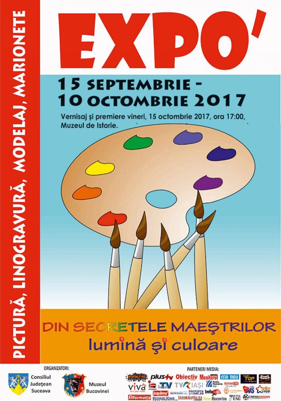 Expoziția Atelierelor „Din secretele maeștrilor – lumină și culoare” se deschide vineri, la Muzeul de Istorie