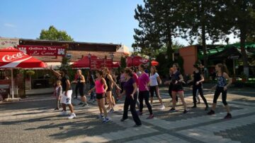 Demonstrație de aerobic. Foto:Laura Lahyani