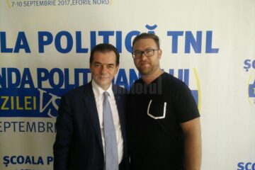 Liderul TNL Suceava, Alexandru Șalup, alături de președintele liberalilor, Ludovic Orban